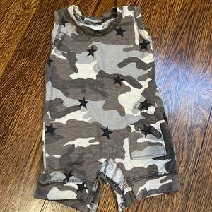Camo Star Sleeveless Romper